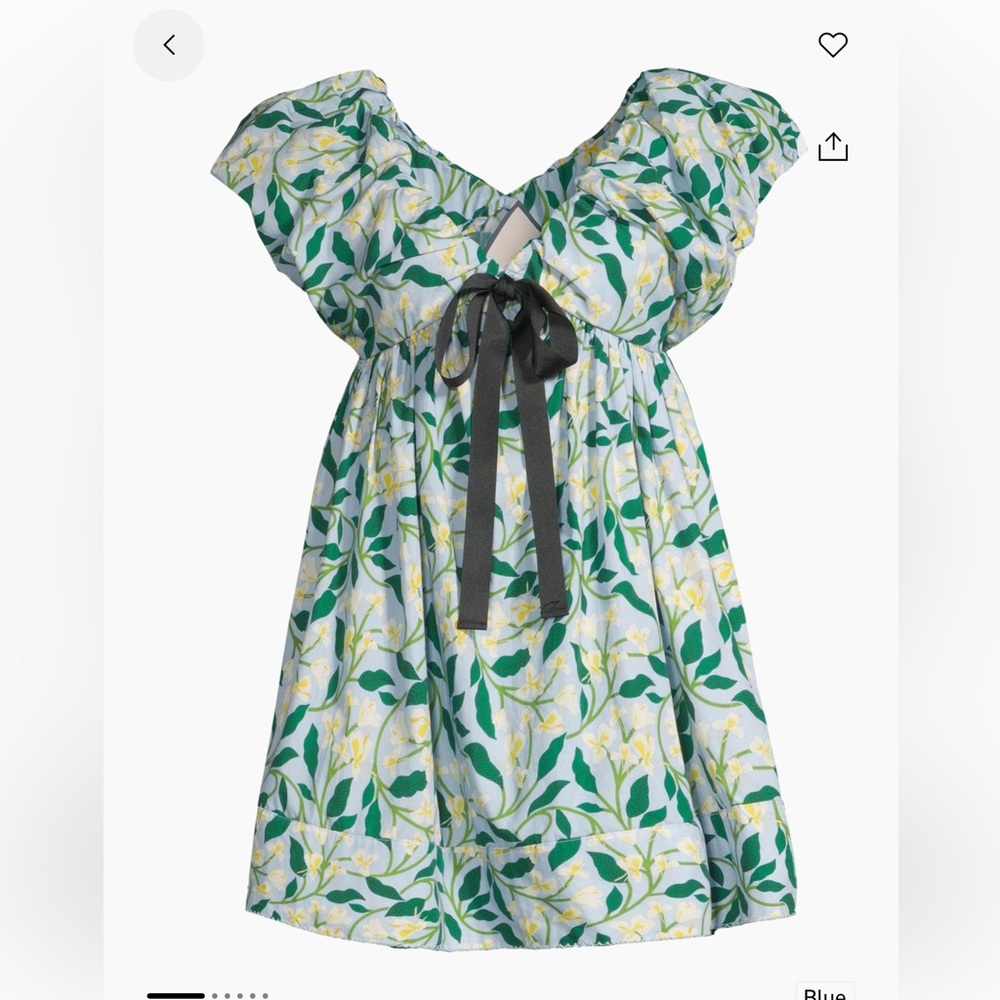 Agua by Agua Bendita Blue Floral Mini Dress - Picture 5 of 8